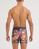SAXX - Volt Breathable Mesh Boxer Brief 6" - Disco Fries-Maroon