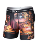 SAXX - Volt Breathable Mesh Boxer Brief 6" - Disco Fries-Maroon