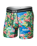 SAXX - Volt Breathable Mesh Boxer Brief 6" - Flamingo Bay-Multi