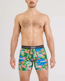 SAXX - Volt Breathable Mesh Boxer Brief 6" - Flamingo Bay-Multi