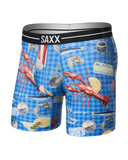 SAXX - Volt Breathable Mesh Boxer Brief 6" - Low Life Picnic-Blue