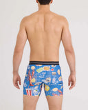 SAXX - Volt Breathable Mesh Boxer Brief 6" - Low Life Picnic-Blue