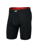 SAXX Multi-Sport Mesh Multi-Sport Performance Long Boxer Brief 8" - Black