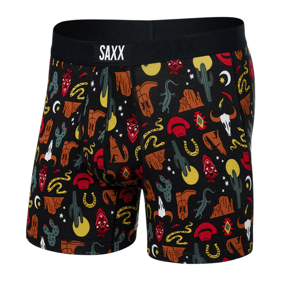 SAXX VIBE Super Soft Boxer Brief / Desert Daze- Faded Black