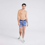 SAXX Vibe Super Soft Comfort Blend Boxer Brief 5"- Hannukah Sweater-Navy