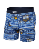 SAXX Vibe Super Soft Comfort Blend Boxer Brief 5"- Hannukah Sweater-Navy