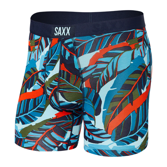 SAXX VIBE Super Soft Boxer Brief / Blue Pop Jungle