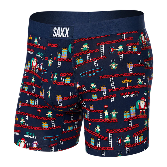 SAXX Vibe Boxer Brief - Santa's Workshop Navy