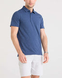 SAXX - DropTemp® All Day Cooling UPF Performance Polo - Maritime Blue Heather