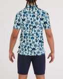SAXX - DropTemp® All Day Cooling UPF Performance Polo - Palm Toile-Mint