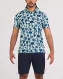 SAXX - DropTemp® All Day Cooling UPF Performance Polo - Palm Toile-Mint