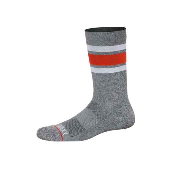 WHOLE PACKAGE Crew Socks / Athletic Stripe- Grey