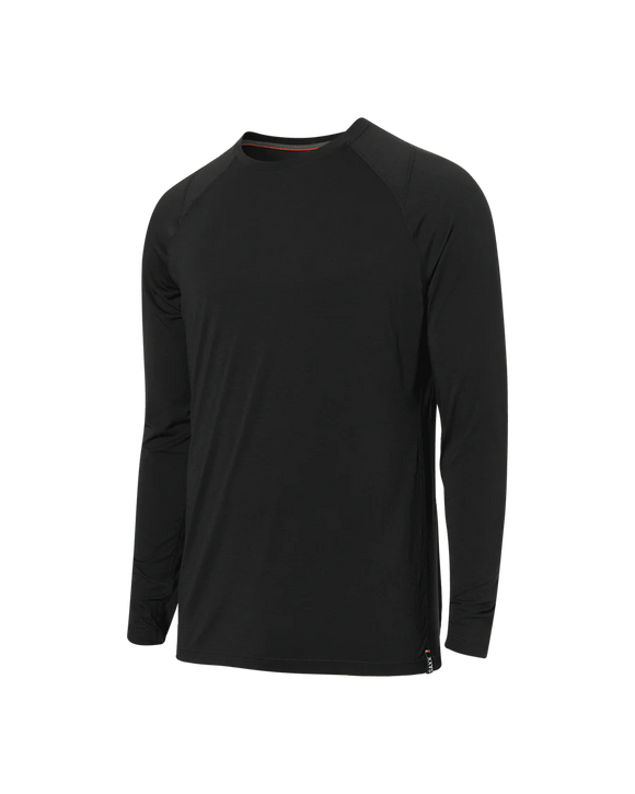 SAXX Roast Master Mid-Weight Thermal Baselayer L/S Crew Black