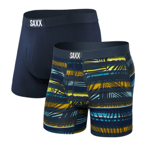 SAXX Ultra 2-Pack Super Soft Boxer Brief / Shade Stripe/Navy
