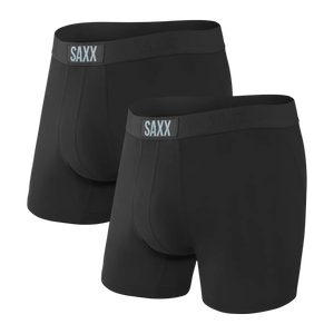 SAXX Vibe 2-Pack Super Soft Boxer Brief / Black/Black