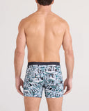 SAXX Vibe Xtra Soft Comfort (2 Pack) Boxer Brief 6" - Snow Shadow/Black