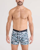 SAXX Vibe Xtra Soft Comfort (2 Pack) Boxer Brief 6" - Snow Shadow/Black