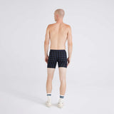 SAXX Vibe Xtra (3 Pack) Soft Comfort Boxer Brief 6" Windowpane/Dark Denim/Black