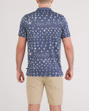 SAXX - DropTemp® Dry UPF Performance Resort Polo - Bandana Tropic-Indigo