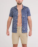 SAXX - DropTemp® Dry UPF Performance Resort Polo - Bandana Tropic-Indigo