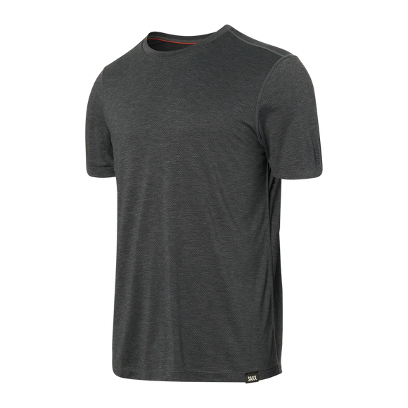 All Day Aerator Short Sleeve Crew / Faded Black Heather