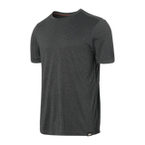 All Day Aerator Short Sleeve Crew / Faded Black Heather