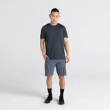 All Day Aerator Short Sleeve Crew / Faded Black Heather