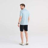 DROPTEMP™ ALL DAY COOLING Short Sleeve Polo / Light Aqua Heather