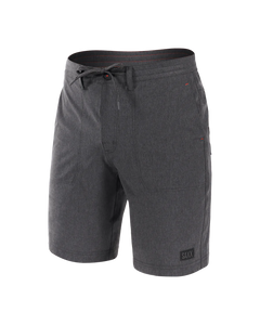 LAND TO SAND HYBRID SWIM SHORT Swim Shorts 9" / Black Shade Heather