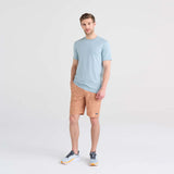 SAXX DropTemp™ Cooling Cotton Short Sleeve Crew / Clay Blue