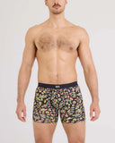 SAXX - Vibe Xtra Soft Comfort Boxer Brief 6" - Amate Garden-Black