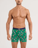 SAXX Vibe Xtra Soft Comfort Boxer Brief 6" - Armchair QB-Lawn Green