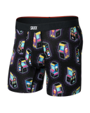 SAXX Vibe Xtra Soft Comfort Boxer Brief 6" - Beercade-Black