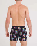 SAXX Vibe Xtra Soft Comfort Boxer Brief 6" - Beercade-Black