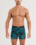 SAXX - Vibe Xtra Soft Comfort Boxer Brief 6" - Bison Bling-Seascape