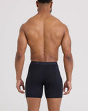 SAXX - Vibe Xtra Soft Comfort (2 Pack) Boxer Brief 6" - Black/Dark Grey Heather