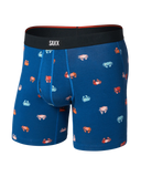 SAXX - Vibe Xtra Soft Comfort Boxer Brief 6" - Crab Boil-Navy Dawn