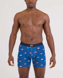 SAXX - Vibe Xtra Soft Comfort Boxer Brief 6" - Crab Boil-Navy Dawn