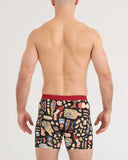 SAXX - Vibe Xtra Soft Comfort Boxer Brief 6" - Charcuterie-Black