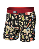 SAXX - Vibe Xtra Soft Comfort Boxer Brief 6" - Charcuterie-Black