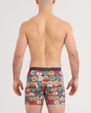 SAXX Vibe Xtra Soft Comfort Boxer Brief 6" - Cowboy Hat-Faded Black