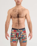 SAXX Vibe Xtra Soft Comfort Boxer Brief 6" - Cowboy Hat-Faded Black