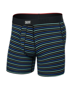 SAXX Vibe Xtra Soft Comfort Boxer Brief 6" - Gent's Stripe Sport Blue