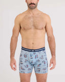 SAXX - Vibe Xtra Soft Comfort (2 Pack) Boxer Brief 6" - High Brow Low Life/Navy