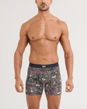 SAXX Vibe Xtra Soft Comfort Boxer Brief 6" - Lovely Bones-Dark Grey