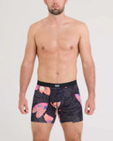 SAXX - Vibe Xtra Soft Comfort Boxer Brief 6" - Nocturnal Orchid-Dark Ink