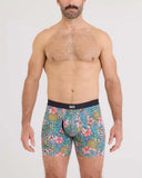 SAXX - Vibe Xtra Soft Comfort (2 Pack) Boxer Brief 6" - Pineapple Field/Black