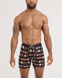 SAXX Vibe Xtra Soft Comfort (2 Pack) Everyday Boxer Brief 6" - Quik-E-Noods/Black