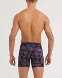 SAXX Vibe Xtra Soft Comfort Boxer Brief 6" - Skull Brocade-Black