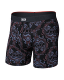 SAXX Vibe Xtra Soft Comfort Boxer Brief 6" - Skull Brocade-Black